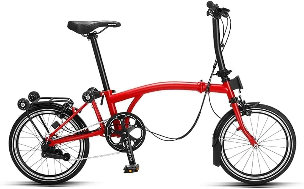 دوچرخه تاشو، دوچرخه تاشو 3 سرعته، فریم فولادی، ترمز دیسکی دوبل، سیستم تعلیق عقب، دوچرخه سبک وزن برای بزرگسالان، جذب شوک دوبل