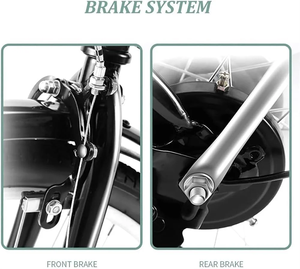 دوچرخه تاشو شهری، دوچرخه تاشو کوچک قابل حمل و راحت دانشجویی با چرخ برای مردان، زنان، دوچرخه تاشو سبک وزن برای رفت و آمد شهری معمولی و جمع و جور در شهر (C