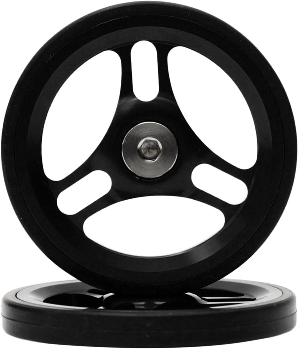 چرخ آسان تاشو دوچرخه تاشو، چرخ های حمل و نقل دوچرخه تاشو EZ، چرخ های هل دهنده تغییر یافته برای برومپتون با پیچ های آلیاژ تیتانیوم