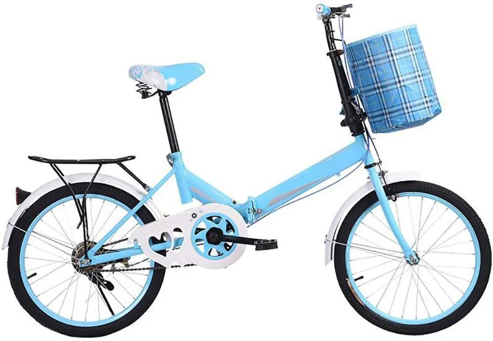 دوچرخه تاشو مسافرتی، دوچرخه تاشو 20 اینچی قابل حمل، دارای باربند عقب، مناسب برای دانشجویان، محیط شهری و رفت و آمد کاری لیونلی