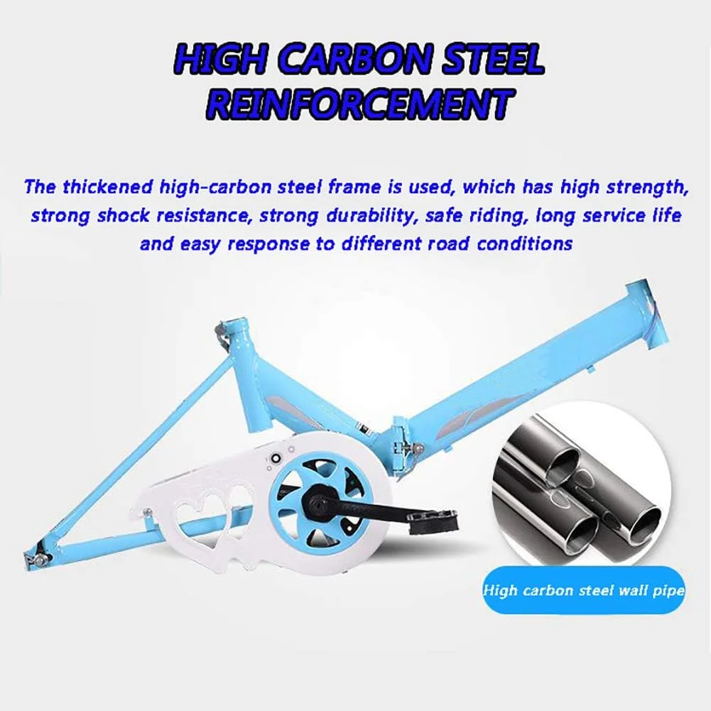 دوچرخه تاشو مسافرتی، دوچرخه تاشو 20 اینچی قابل حمل، دارای باربند عقب، مناسب برای دانشجویان، محیط شهری و رفت و آمد کاری لیونلی