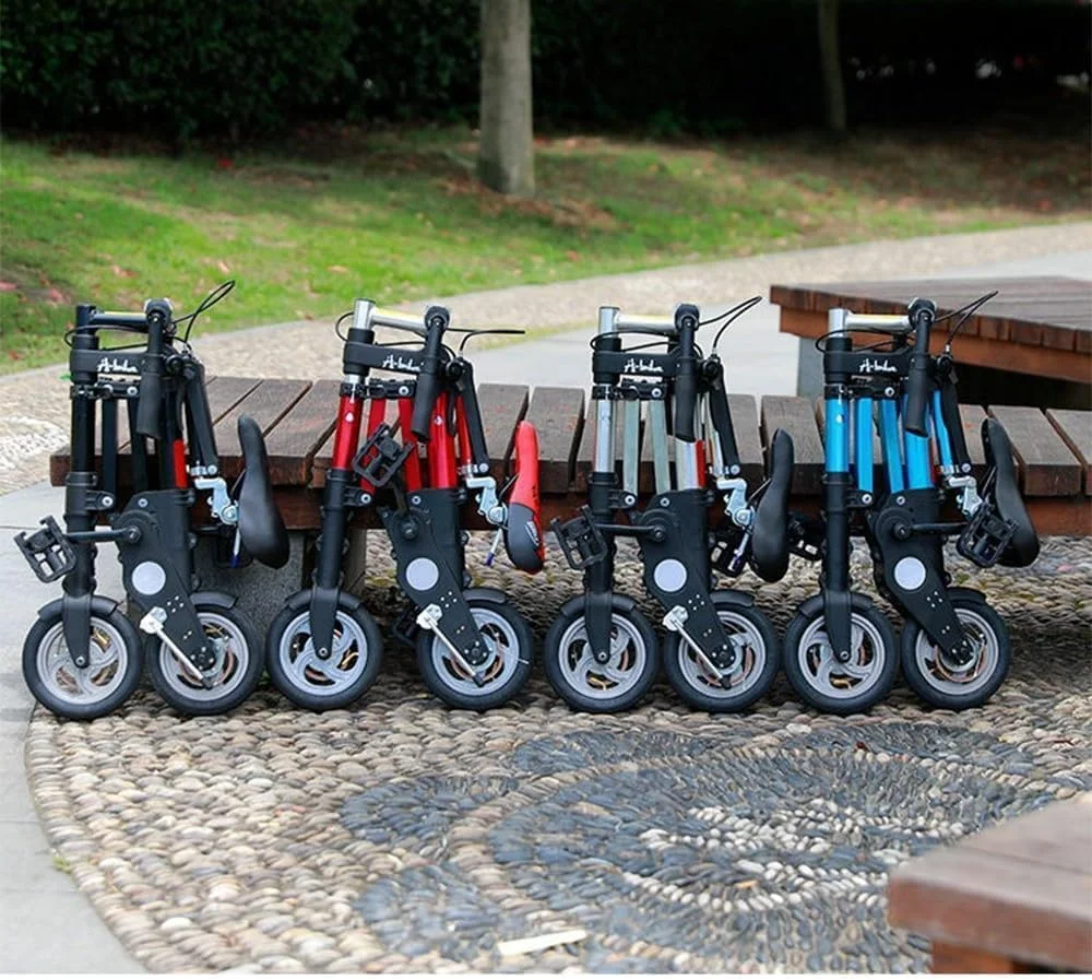 دوچرخه تاشو، مینی دوچرخه تاشو قابل حمل با سبد برای بزرگسالان و دانشجویان، فوق سبک برای دوچرخه سواری در فضای باز، مسافرت و رفت و آمد