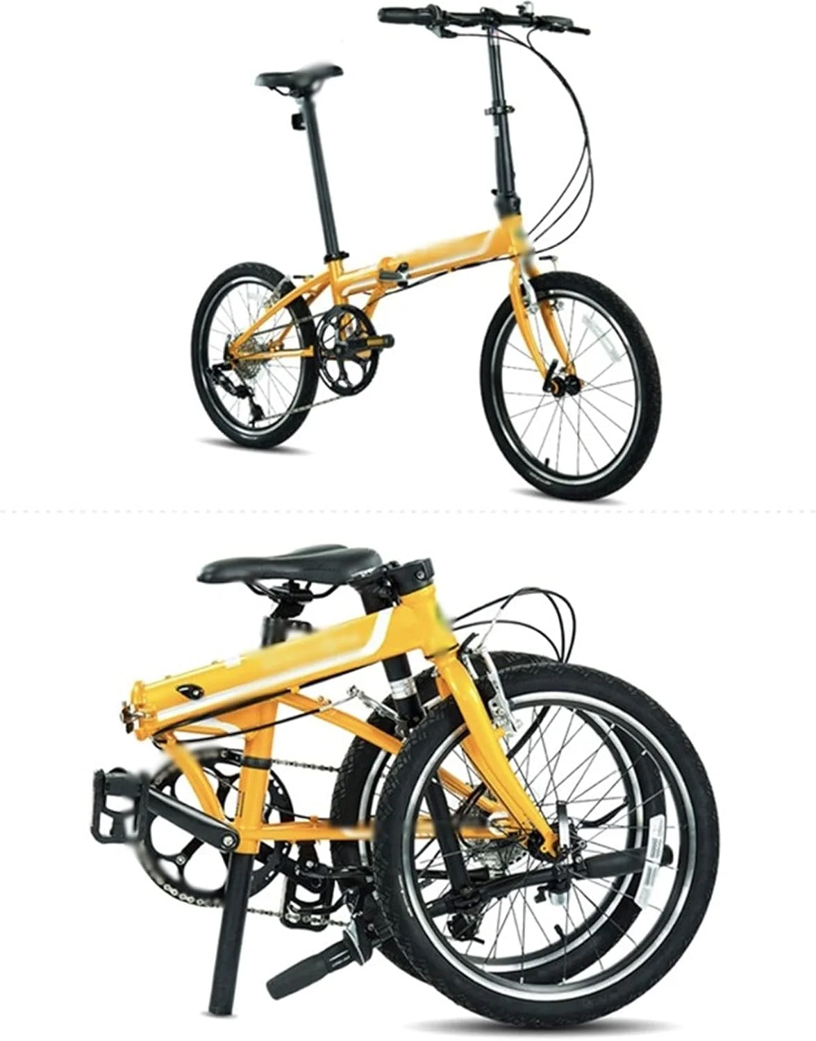 دوچرخه تاشو با فریم فولاد کروم مولیبدن 8 سرعته، حمل آسان، مناسب رفت و آمد شهری و ورزش در فضای باز