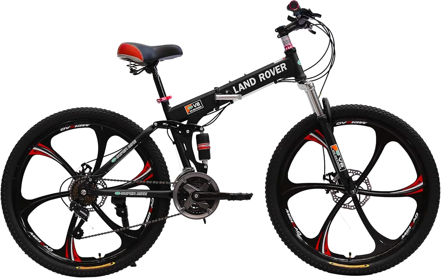 دوچرخه تاشو وی‌ال‌آرای لندرور با ۲۴ دنده، بدنه فولادی کربنی مقاوم، فوق سبک و قابل حمل با منیزیم