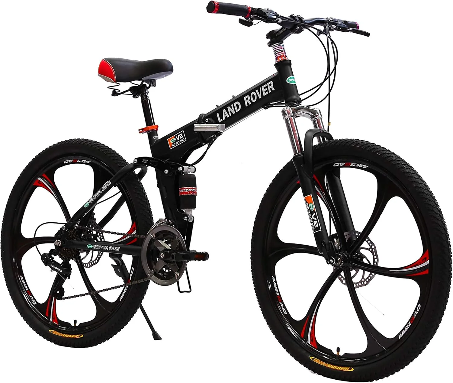 دوچرخه تاشو وی‌ال‌آرای لندرور با ۲۴ دنده، بدنه فولادی کربنی مقاوم، فوق سبک و قابل حمل با منیزیم