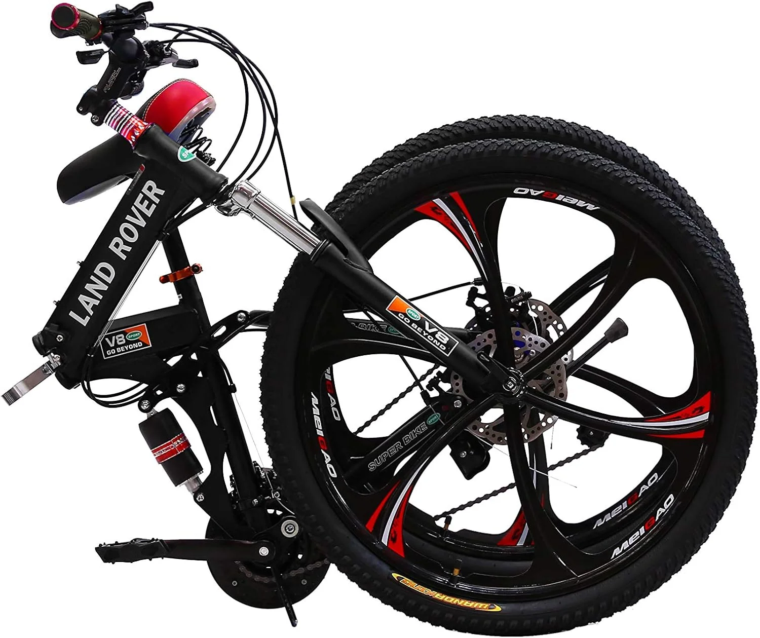 دوچرخه تاشو وی‌ال‌آرای لندرور با ۲۴ دنده، بدنه فولادی کربنی مقاوم، فوق سبک و قابل حمل با منیزیم