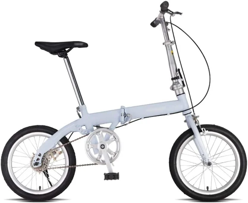 دوچرخه تاشو تک سرعته با زین راحت، دوچرخه تاشو 16 اینچی با فریم فولادی کم ارتفاع، مناسب برای تردد شهری، آبی دوچرخه تاشو تک سرعته با زین راحت، دوچرخه تاشو 16 اینچی با فریم فولادی کم ارتفاع، مناسب برای تردد شهری، آبی