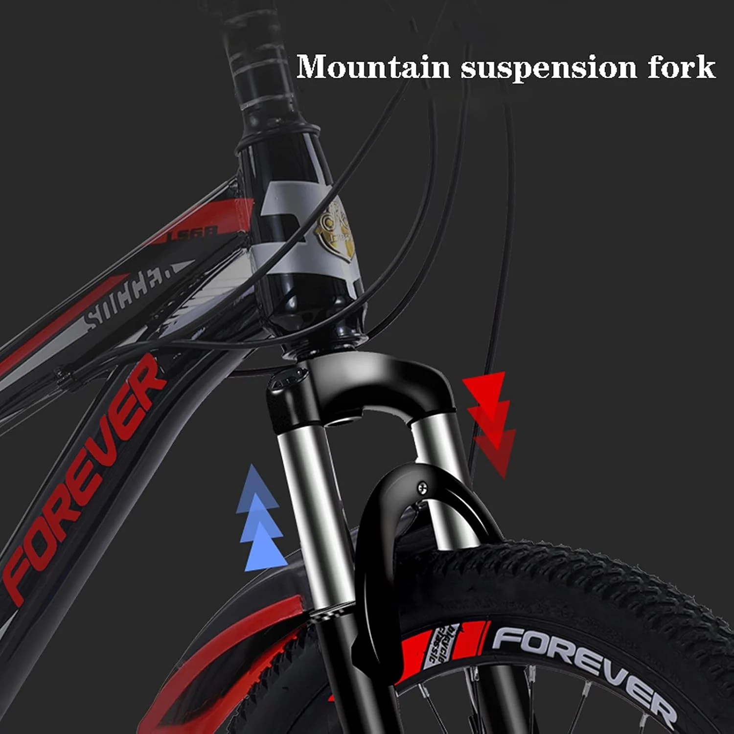 دوچرخه کوهستان تاشو با فریم فولادی کربنی با دنده 21/24 سرعته، ترمز دیسکی دوبل و سیستم تعلیق دوگانه ضد لغزش