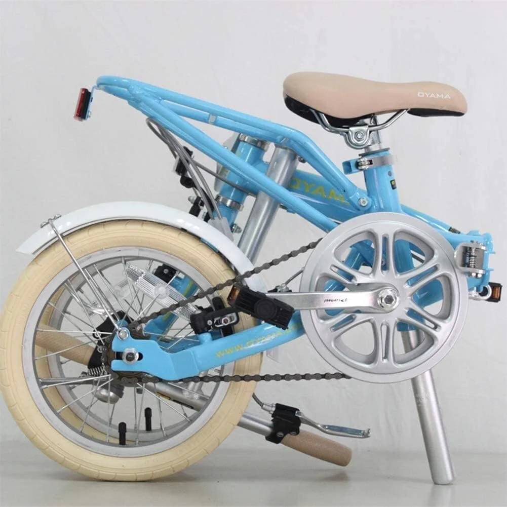 دوچرخه تاشو مینی سایز 14 اینچ، تک سرعته، سبک و قابل حمل، مناسب رفت و آمد شهری