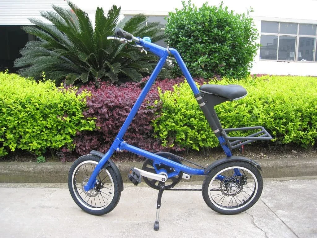 دوچرخه تاشو مدل Mini سایز 16 اینچ آبی