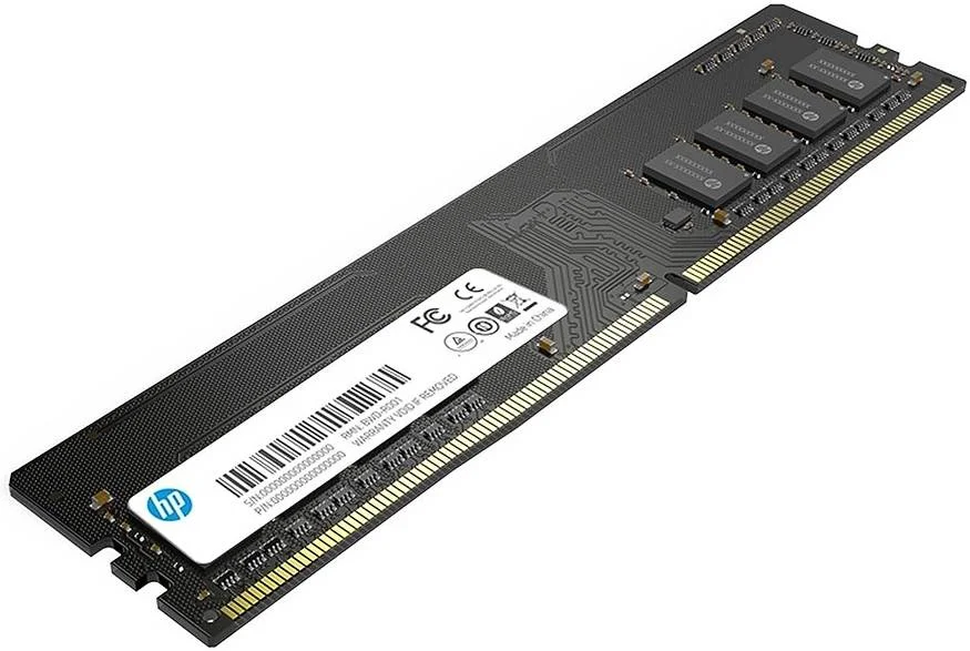 رم دسکتاپ HP V2 با ظرفیت 16 گیگابایت DDR4، نرخ داده 3200 مگاهرتز، تاخیر CL16، طراحی اتصال با روکش طلا، ولتاژ حافظه 1.2 ولت، 2Rx8، 288 پین، مشکی | 18X16AA#UUF