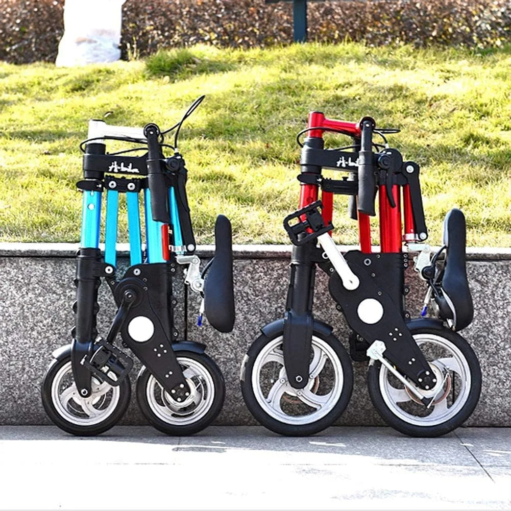 دوچرخه تاشو مینی 8 اینچی، دوچرخه تاشو قابل حمل فوق سبک برای بزرگسالان، دانشجویان، حمل و نقل و دوچرخه سواری در فضای باز