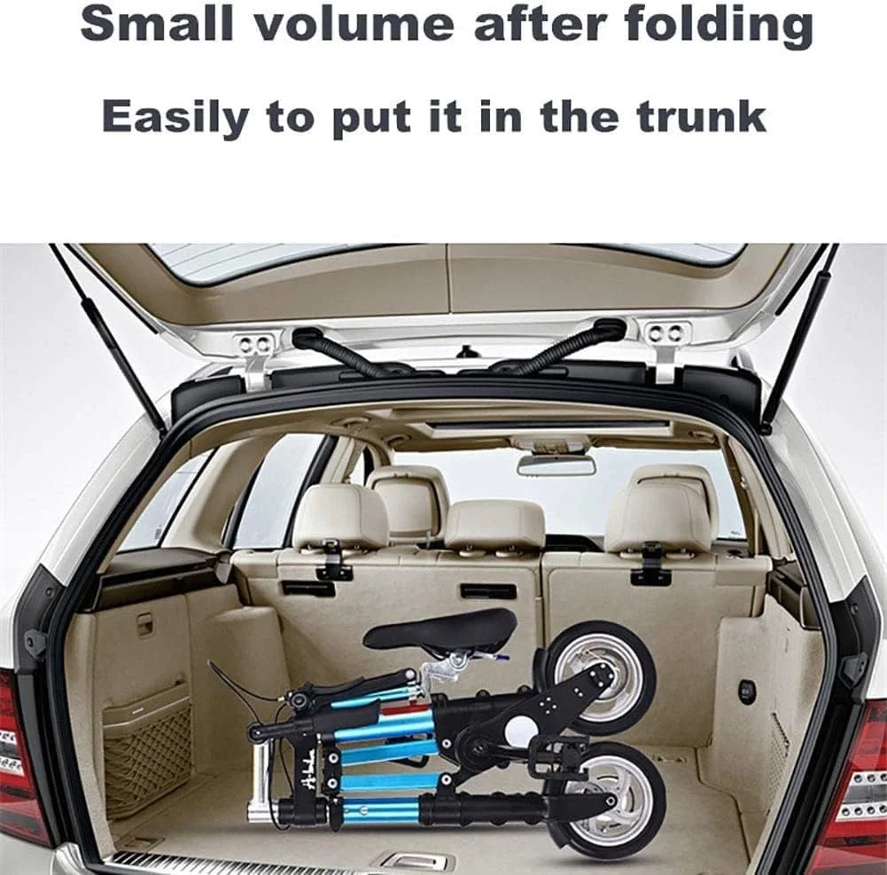 دوچرخه تاشو مینی فوق سبک Ground Bike 8 اینچی، قابل حمل برای مترو و فضای باز، مدل B با چرخ های توپر 8 اینچی