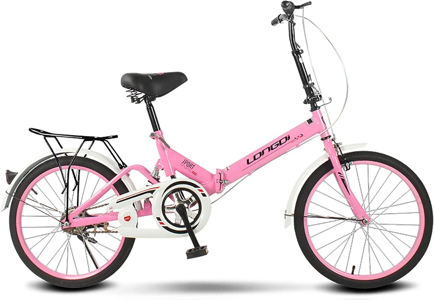 دوچرخه تاشو 16 اینچی / 20 اینچی مینی قابل حمل دانشجویی برای مردان و زنان دوچرخه سبک وزن غیر رسمی ترمز دوبل کمک فنر