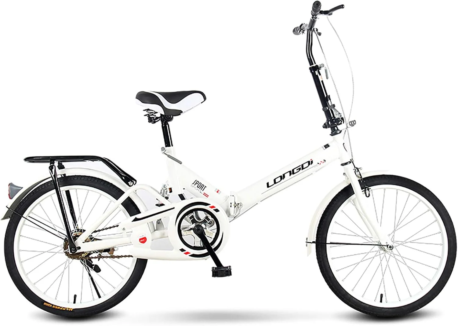 دوچرخه تاشو 16 اینچی / 20 اینچی مینی قابل حمل دانشجویی برای مردان و زنان دوچرخه سبک وزن غیر رسمی ترمز دوبل کمک فنر