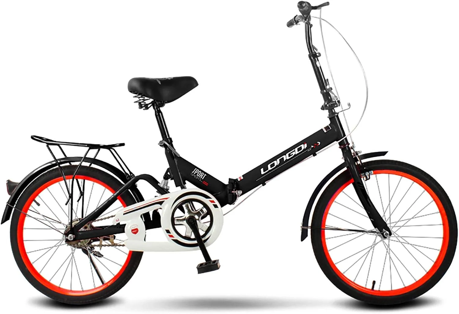 دوچرخه تاشو 16 اینچی / 20 اینچی مینی قابل حمل دانشجویی برای مردان و زنان دوچرخه سبک وزن غیررسمی ترمز دوبل کمک فنر