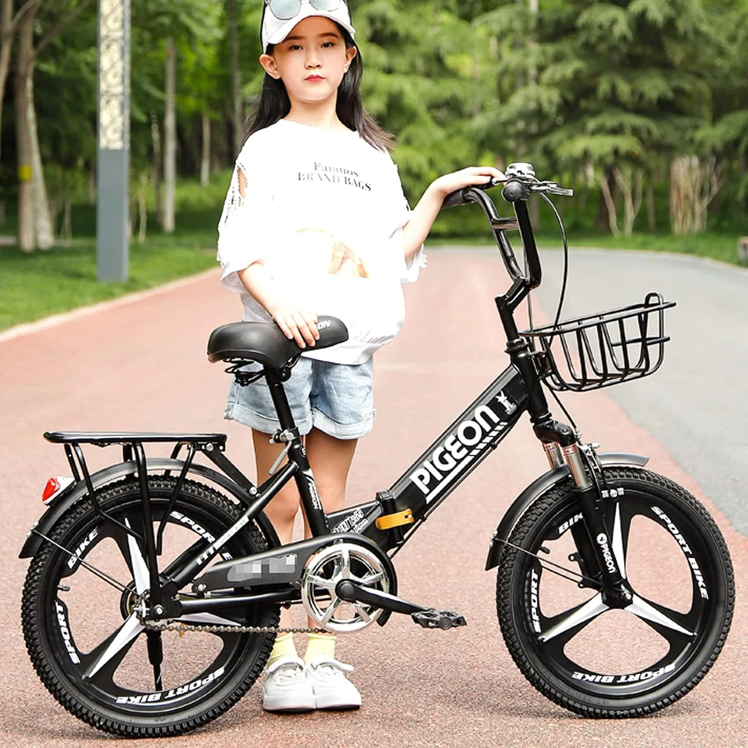 دوچرخه تاشو برای بزرگسالان، آقایان و بانوان، مینی و جمع و جور، مناسب دانش‌آموزان، کارمندان اداری، شهری، با فریم تاشو فولادی با مقاومت کششی بالا، دارای صندلی عقب و سبد