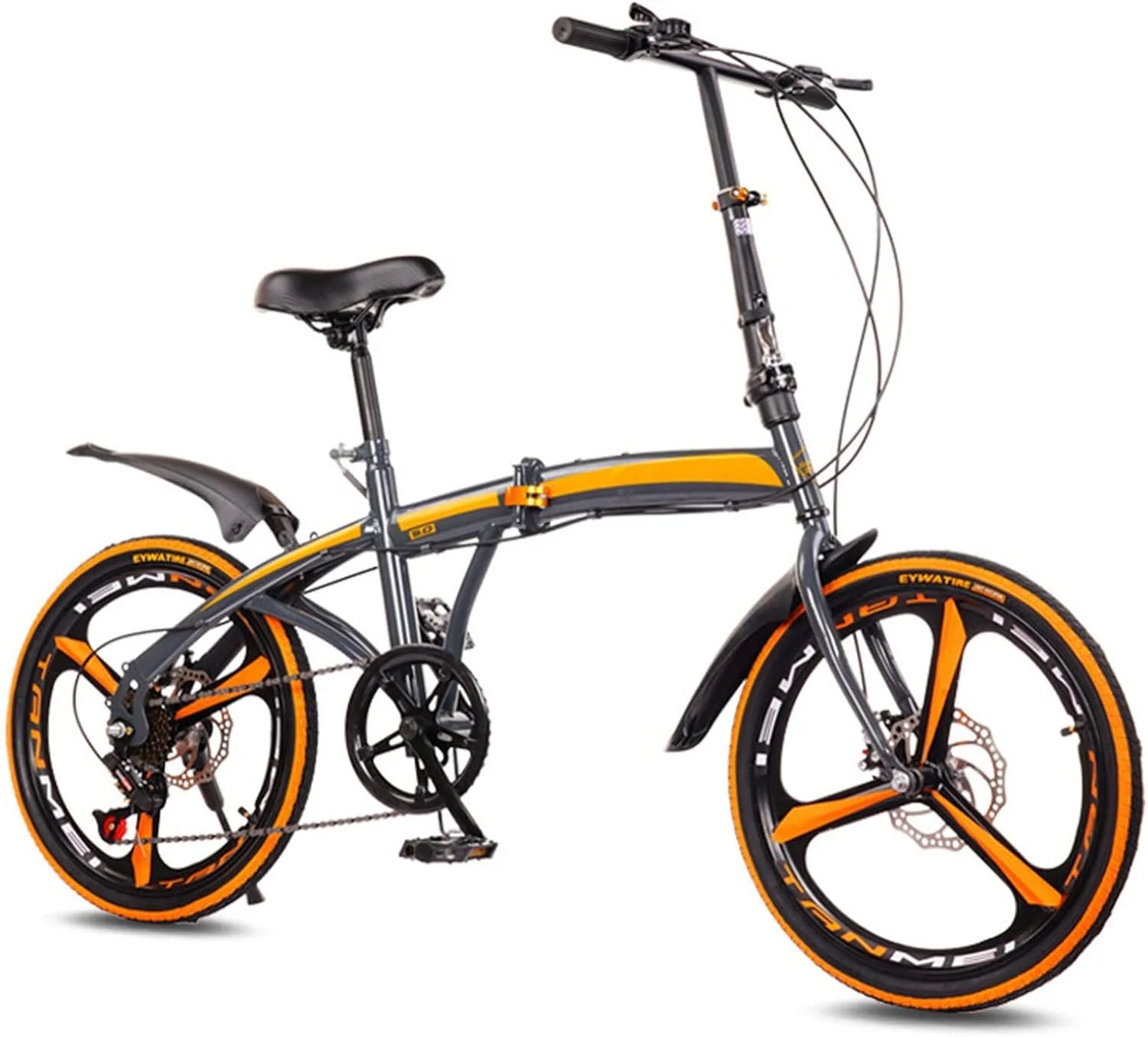 دوچرخه تاشو شهری فوق سبک قابل حمل با طراحی کلاسیک مناسب سفر، مدل B سایز 20 اینچ