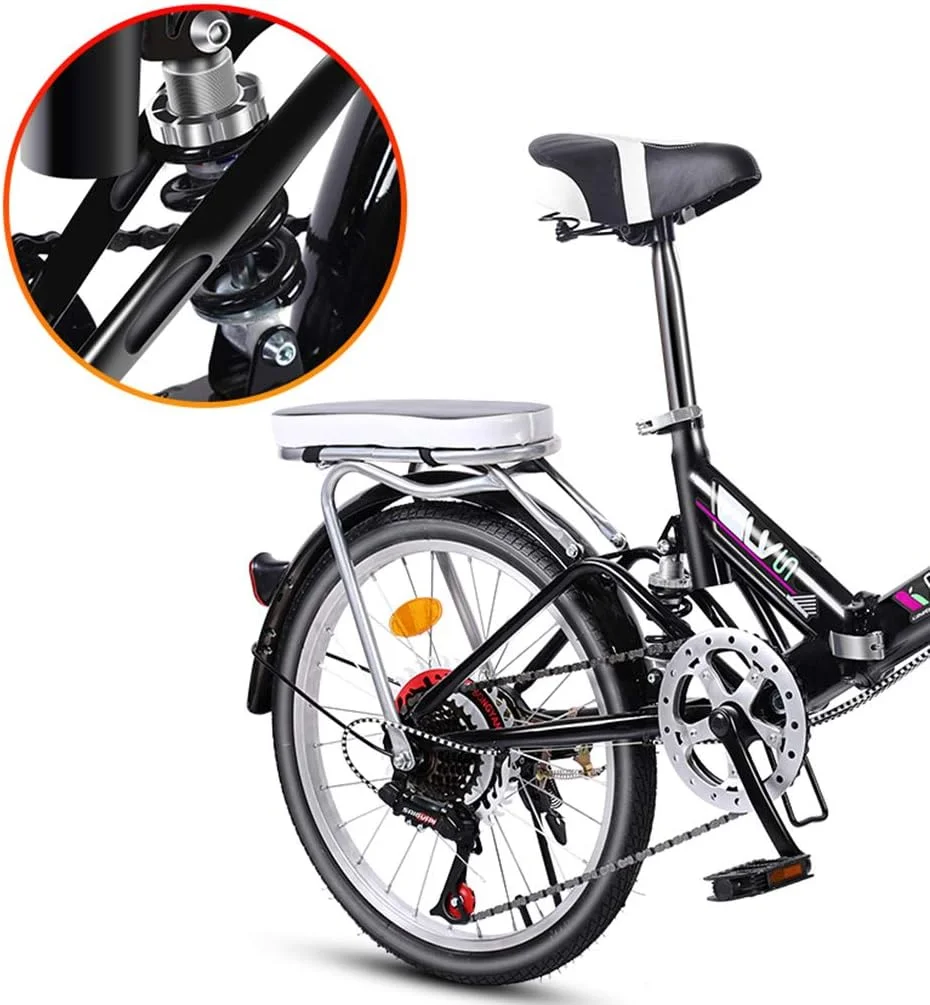 دوچرخه تاشو با پایه، مینی دوچرخه قابل حمل، فوق سبک شهری، کوچک دانشجویی مردانه، دوچرخه کروز زنانه 16 اینچ / 20 اینچ دوچرخه تاشو با پایه، مینی دوچرخه قابل حمل، فوق سبک شهری، کوچک دانشجویی مردانه، دوچرخه کروز زنانه 16 اینچ / 20 اینچ