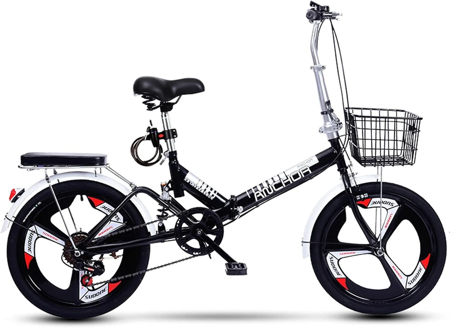 دوچرخه تاشو با ترمز دیسکی مناسب جاده های کوهستانی و جاده های بارانی و برفی آلیاژ آلومینیوم فوق سبک تاشو 20 اینچ D 20 اینچ