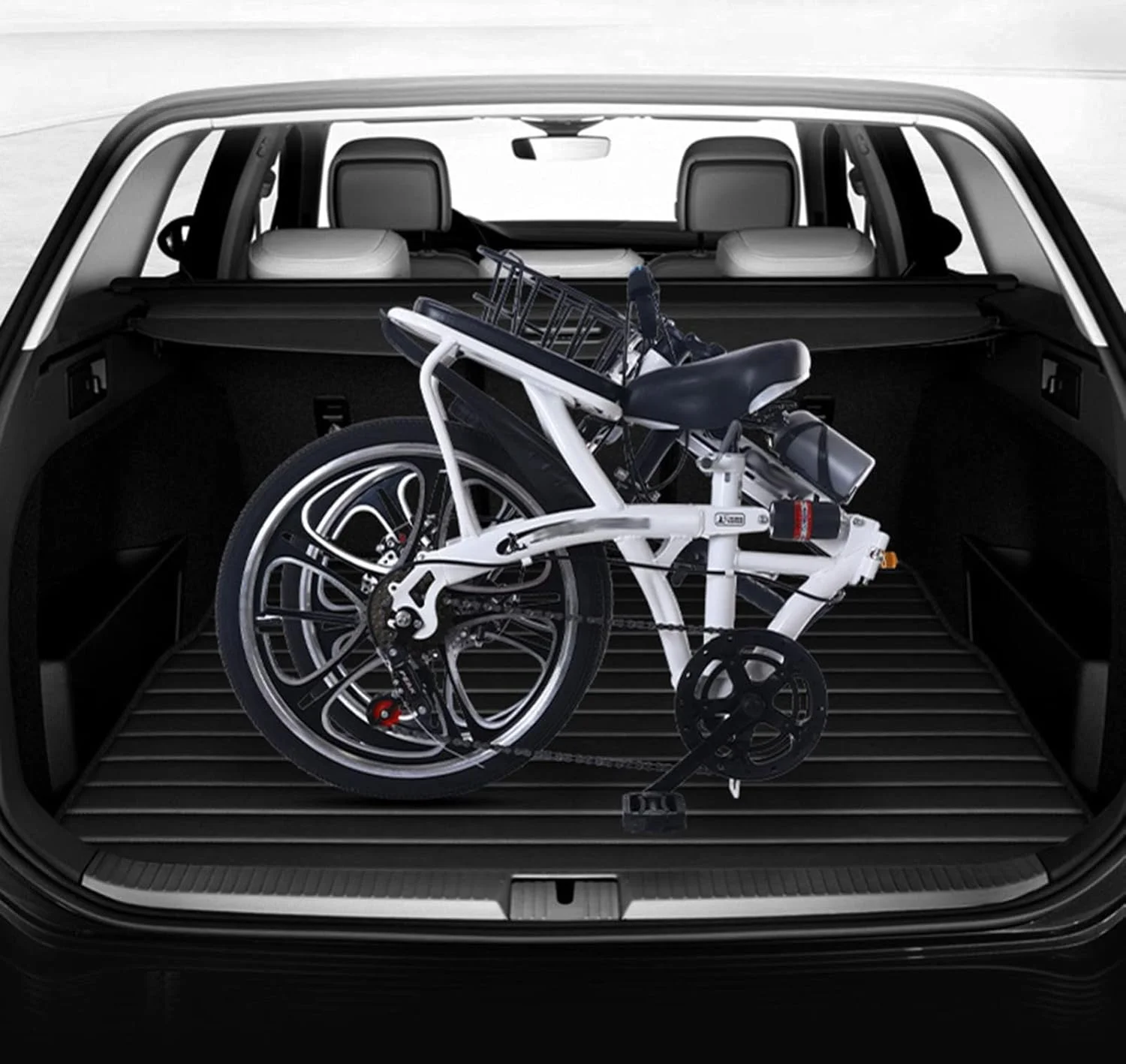 دوچرخه تاشو 20 اینچ/22 اینچ مناسب دانشجویان آقا و خانم، بزرگسال، فوق سبک، قابل حمل، با سرعت متغیر و کمک فنر مدل C در اندازه 16 اینچ