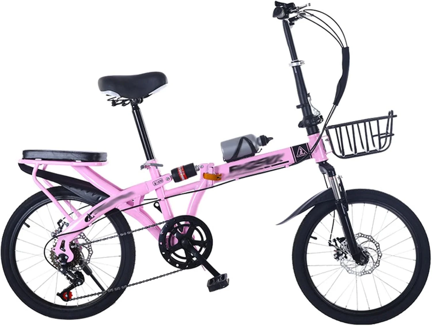 دوچرخه تاشو سایز 20 اینچ/22 اینچ مناسب دانشجویان آقا و خانم، بزرگسالان، کار، فوق سبک، قابل حمل، دارای دنده متغیر و کمک فنر مدل C سایز 22 اینچ