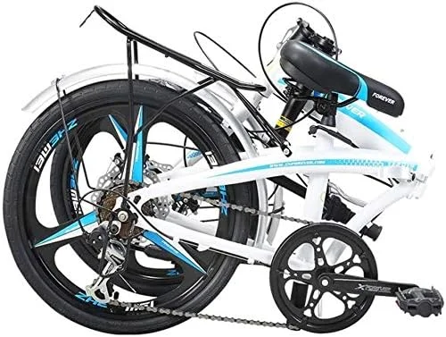 دوچرخه تاشو بزرگسالان، دوچرخه شهری تاشو 20 اینچی از جنس فولاد کربنی با رک عقب و ترمز دیسکی دوبل دوچرخه تاشو بزرگسالان، دوچرخه شهری تاشو 20 اینچی از جنس فولاد کربنی با رک عقب و ترمز دیسکی دوبل