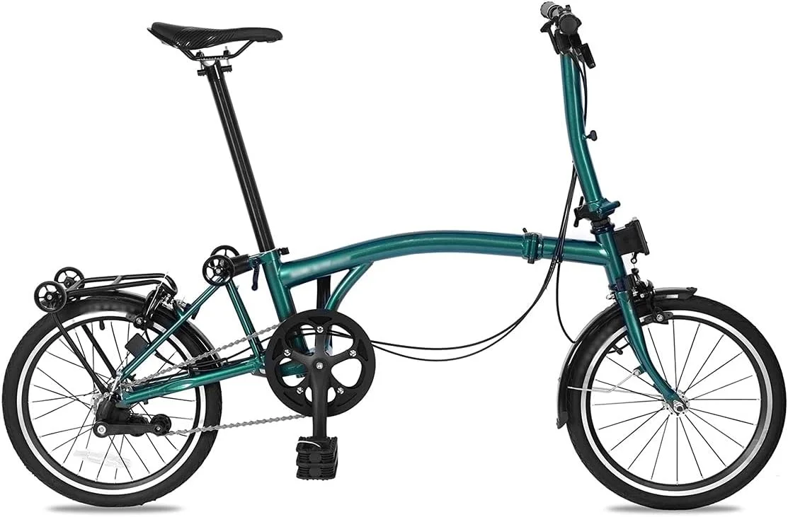 دوچرخه تاشو 16 اینچی ساخته شده از فولاد کروم مولیبدن دسته S با 3 دنده داخلی و فریم فولادی