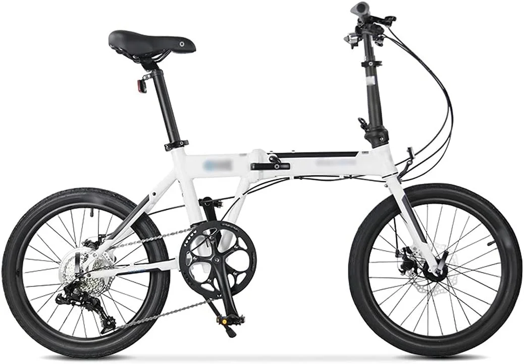 دوچرخه تاشو با فریم آلیاژ آلومینیوم، ترمز دیسکی، 9 دنده، فوق سبک، مناسب حمل و نقل شهری و رفت و آمد