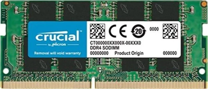 رم لپ تاپ 4 گیگابایتی تک کاناله DDR4 2666 MT/s کروشیال (PC4-21300) CL19 x16 SODIMM 260-Pin | CT4G4SFS6266