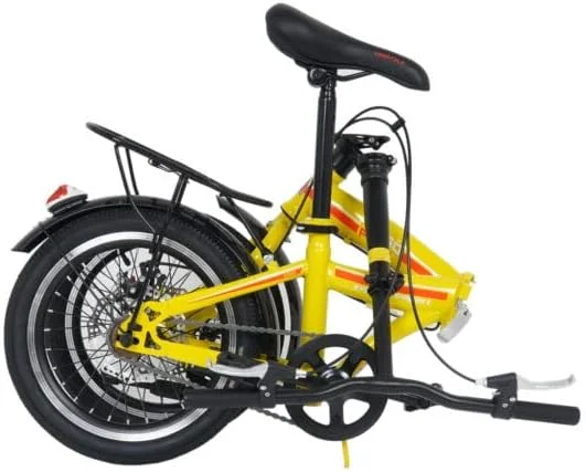 دوچرخه تاشو وگو فولد تک سرعته 16 اینچ زرد دوچرخه تاشو وگو فولد تک سرعته 16 اینچ زرد