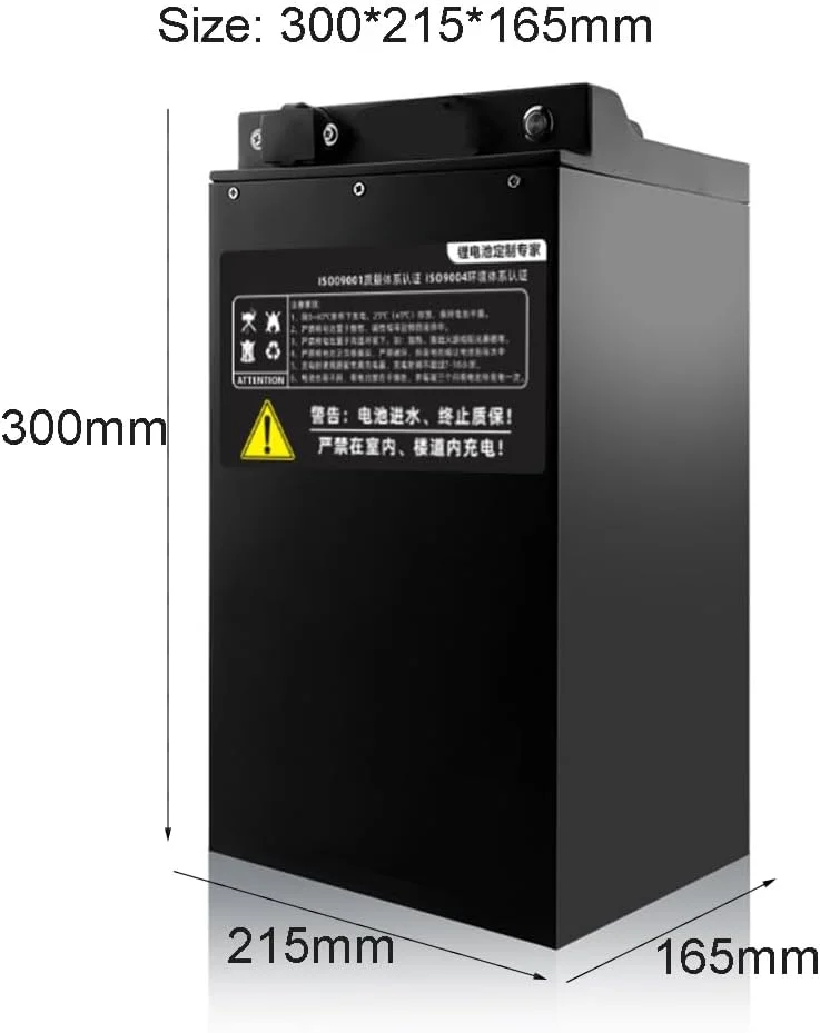 باطری موتور سیکلت برقی 60 ولت 50 آمپر ساعت و 72 ولت 50 آمپر ساعت لیتیوم یون به همراه شارژر برای موتور اسکوتر 0-3600 وات، 60 ولت 50 آمپر ساعت