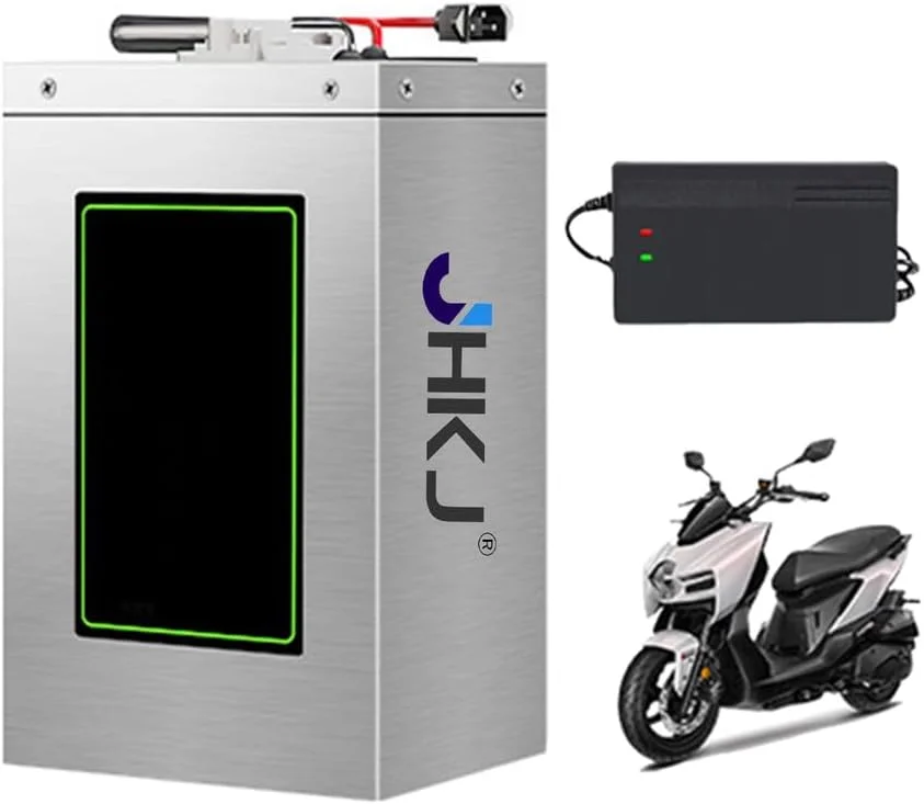 باطری موتور سیکلت برقی 60 ولت 48 ولت 60 ولت 72 ولت 42 آمپر ساعت 50 آمپر ساعت 55 آمپر ساعت 73 آمپر ساعت لیتیوم یون برای موتور اسکوتر 50-5500 وات به همراه شارژر، 72 ولت 73 آمپر ساعت