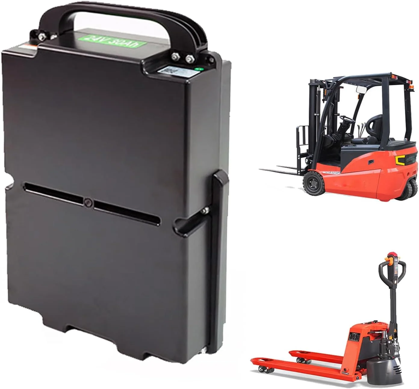 بسته باتری لیتیوم آهن فسفات لیتیومی 48 ولت 20 آمپر ساعت 30 آمپر ساعت برای لیفتراک برقی، باتری جک پالت برقی 48 ولت با دسته، 48 ولت 30 آمپر ساعت