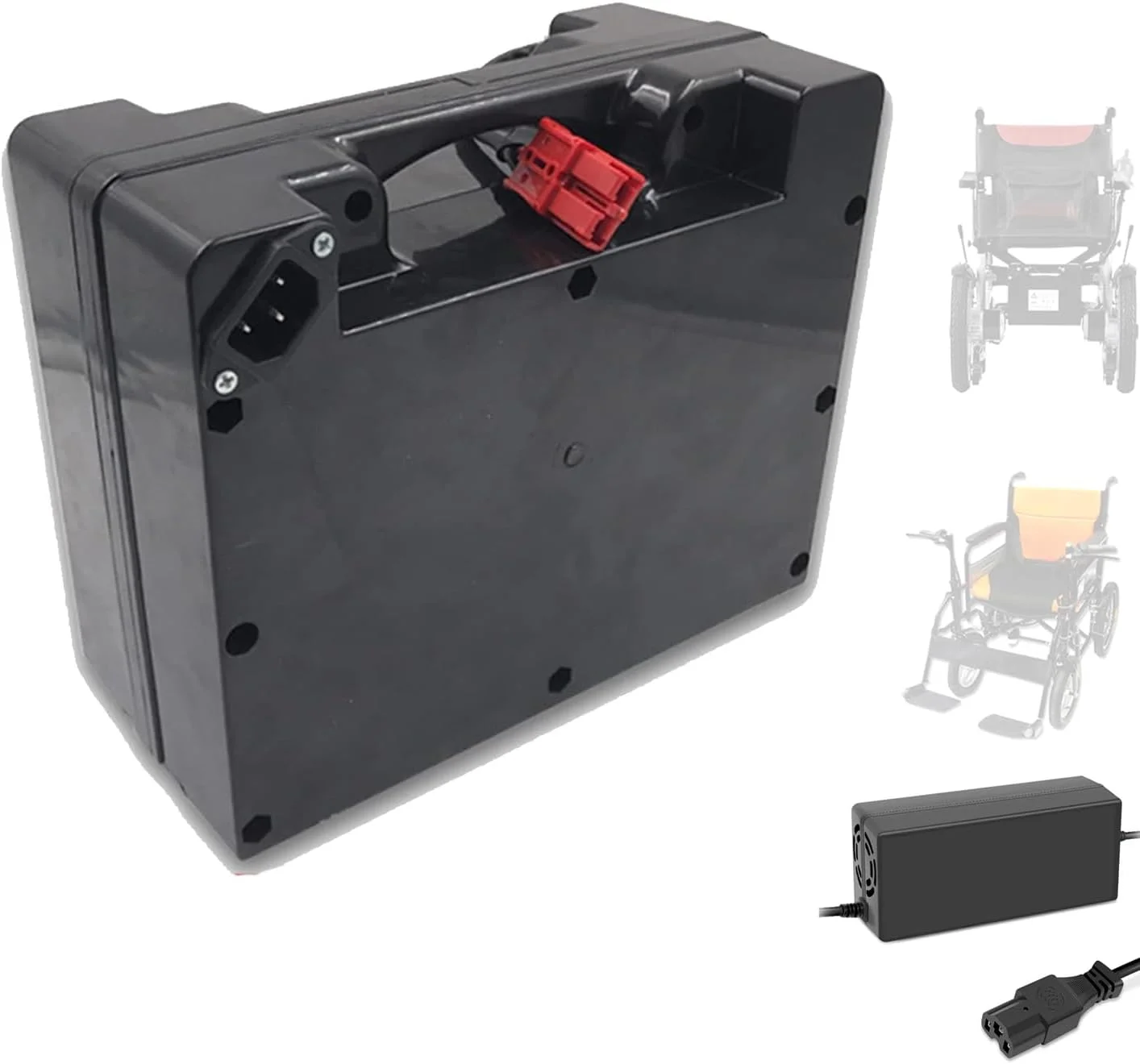 باتری لیتیومی 24 ولت برای ویلچر برقی 10AH 12AH 15AH 18AH 20AH 25AH 30AH 35AH 40AH 45AH 50AH مناسب موتورهای 250W 350W 500W 750W 1000W 1200W