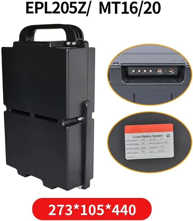 بسته باتری لیتیوم آهن فسفات لیتیومی 48 ولت 20 آمپر ساعت 30 آمپر ساعت برای لیفتراک برقی، باتری جک پالت برقی 48 ولت با دسته، 48 ولت 30 آمپر ساعت