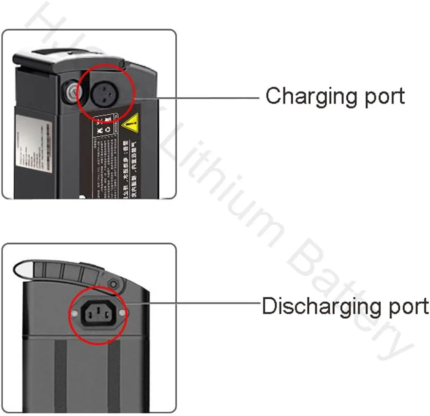 باتری لیتیوم-یونی دوچرخه برقی 48 ولت 10Ah 12Ah 15Ah 18Ah 20Ah 25Ah 30Ah 35Ah به همراه شارژر، مناسب برای موتور 0-1700 وات دوچرخه کوهستان، 48 ولت، 20 آمپر ساعت