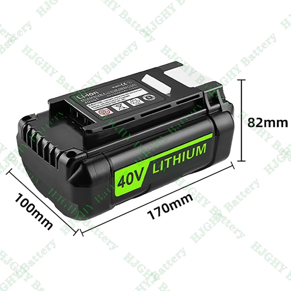 بسته 2 عددی/4 عددی باتری جایگزین 40 ولت 5 آمپر ساعت برای دریل برقی و ابزار برقی، باتری 40 ولت برای ماشین چمن زنی سری OP4026A OP4050 بسته 2 عددی/4 عددی باتری جایگزین 40 ولت 5 آمپر ساعت برای دریل برقی و ابزار برقی، باتری 40 ولت برای ماشین چمن زنی سری OP4026A OP4050