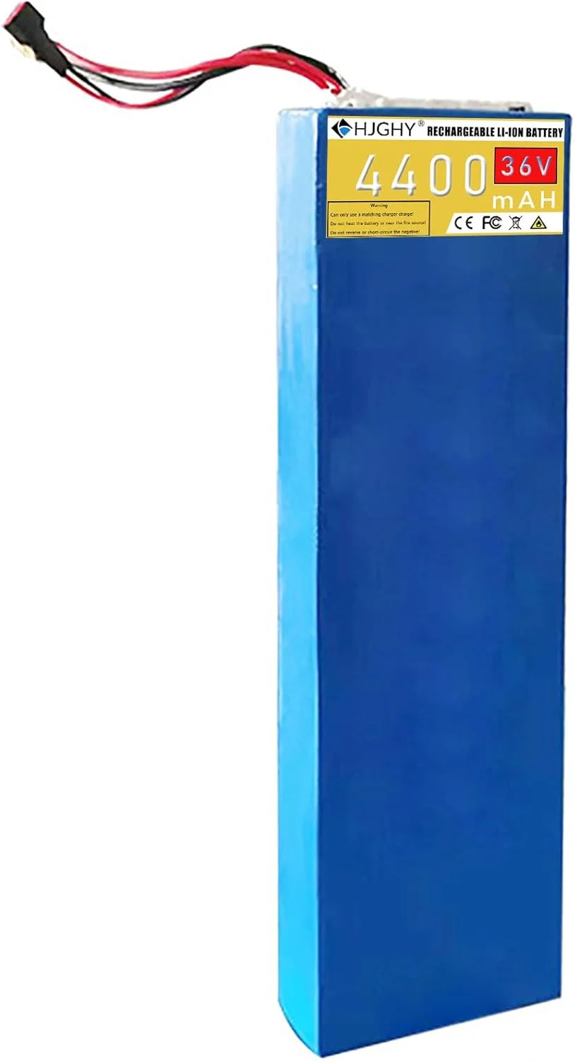 باطری لیتیومی 36 ولت 15 آمپر ساعت، باطری قابل جابجایی 48 ولت 13 آمپر ساعت لیتیوم یونی با برد محافظ BMS برای کیت تبدیل موتور 0-620 وات، 36v4.4ah