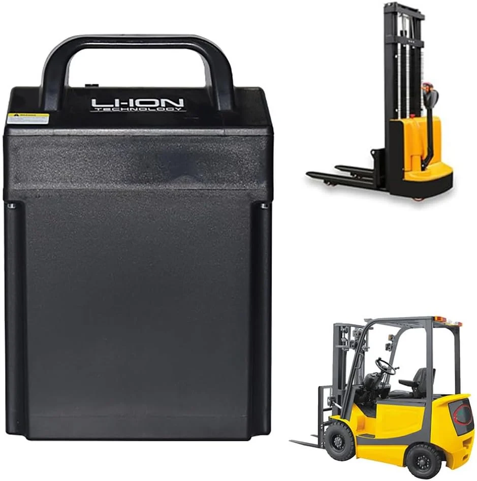 باتری لیتیوم یونی 24 ولت 20 آمپر ساعت قابل تعویض برای لیفتراک با دسته قابل حمل برای کیت موتور وسایل نقلیه حمل و نقل 500 وات