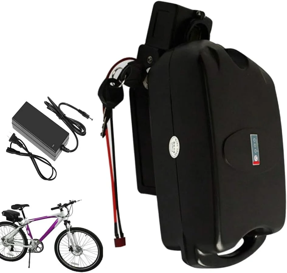 باتری لیتیومی دوچرخه برقی 36 ولت 24 ولت 10 آمپر ساعت 13 آمپر ساعت 15 آمپر ساعت 18 آمپر ساعت 48 ولت 10 آمپر ساعت 13 آمپر ساعت 15 آمپر ساعت مدل قورباغه ای برای موتور دوچرخه کوهستانی 0-750 وات به همراه شارژر