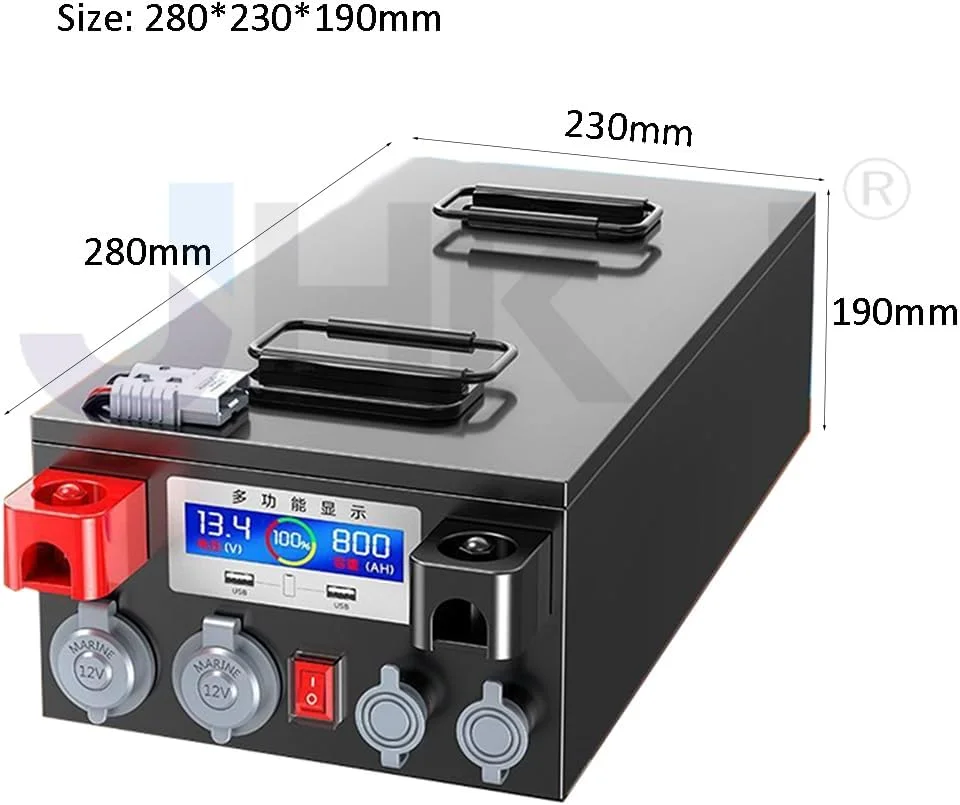 باتری لیتیوم آهن فسفات 12 ولت با ظرفیت بالا برای فضای باز، RV و ذخیره انرژی موبایل 150Ah 180Ah 200Ah 250Ah 300Ah