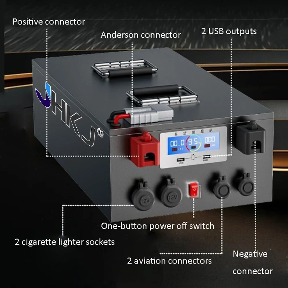 باتری لیتیوم آهن فسفات 12 ولت با ظرفیت بالا برای فضای باز، RV و ذخیره انرژی موبایل 150Ah 180Ah 200Ah 250Ah 300Ah