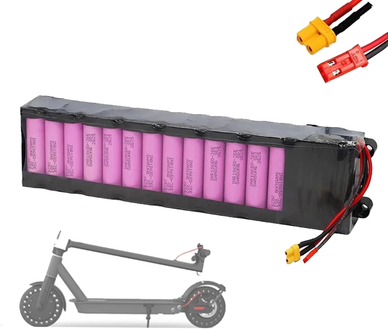 بسته باتری لیتیومی قابل شارژ 36 ولت 10.5 آمپر ساعت، مناسب برای اسکوتر برقی M365 و کیت تبدیل موتور اسکوتر برقی 0-378 وات