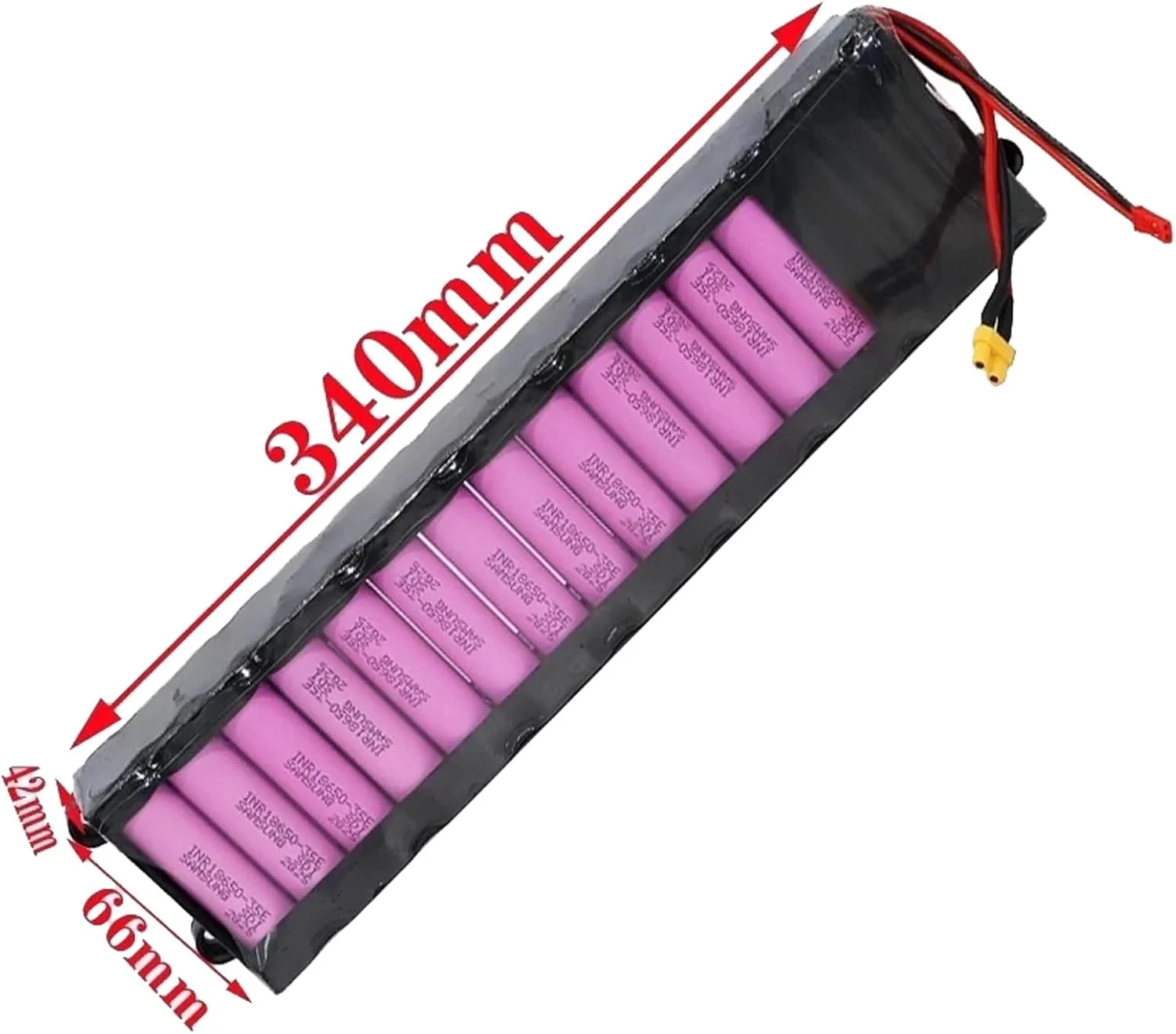 بسته باتری لیتیومی قابل شارژ 36 ولت 10.5 آمپر ساعت، مناسب برای اسکوتر برقی M365 و کیت تبدیل موتور اسکوتر برقی 0-378 وات بسته باتری لیتیومی قابل شارژ 36 ولت 10.5 آمپر ساعت، مناسب برای اسکوتر برقی M365 و کیت تبدیل موتور اسکوتر برقی 0-378 وات