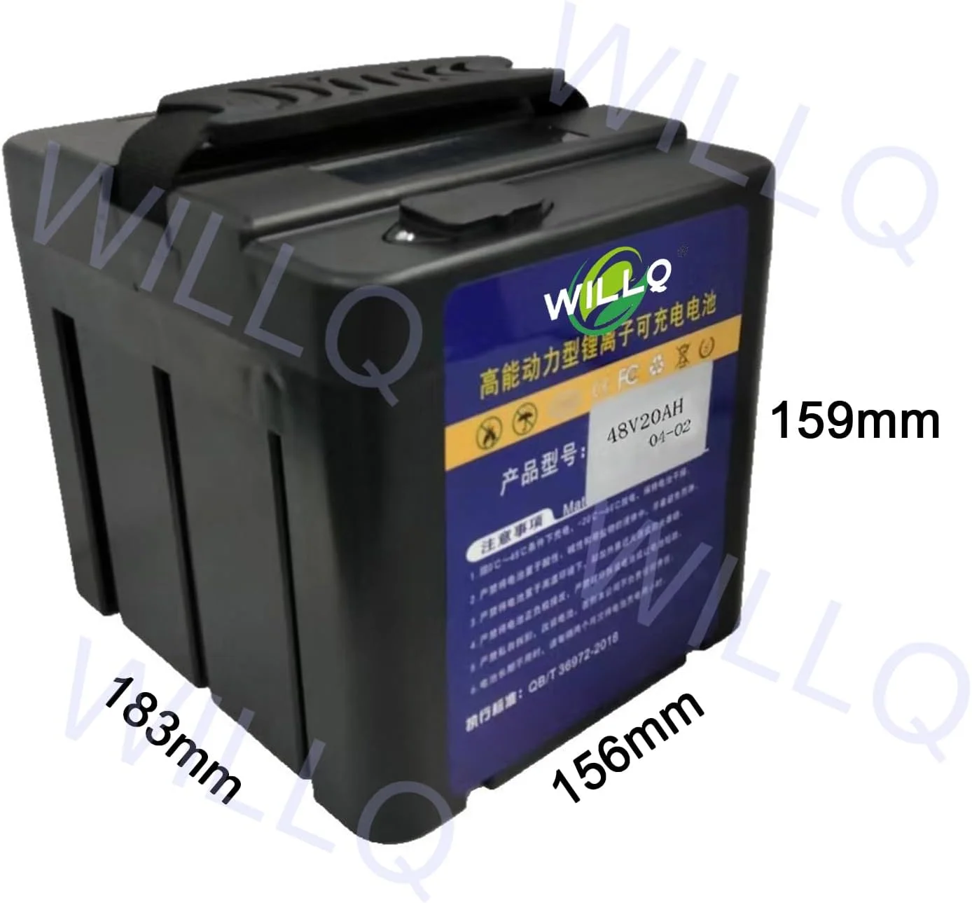 باتری لیتیوم یون 48 ولت 20 آمپر ساعت 13S8P باتری جایگزین موتور سیکلت سه چرخه برقی با برد 30 آمپر BMS برای موتور 250W-1000W