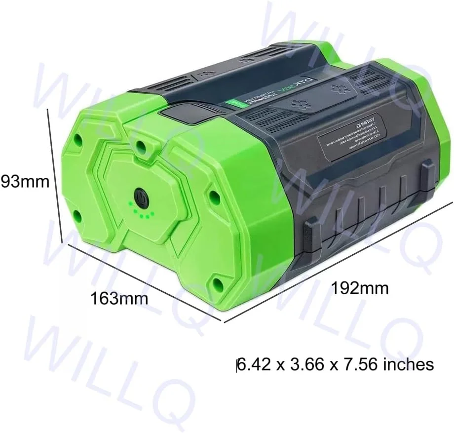 باتری جایگزین 56 ولت 4 آمپر ساعت 5 آمپر ساعت لیتیوم یون با نشانگر LED برای ابزار پشتیبان برقی، 54v5ah