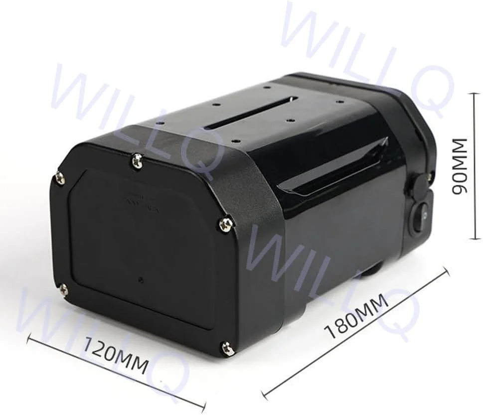 باطری جایگزین دوچرخه برقی 36 ولت 10.4 آمپر ساعت، 11.6 آمپر ساعت، 12.8 آمپر ساعت، بسته باطری لیتیومی پایه صندلی برای موتور دوچرخه کوهستانی/اسکوتر حرکتی 100 وات 250 وات 350 وات 450 وات