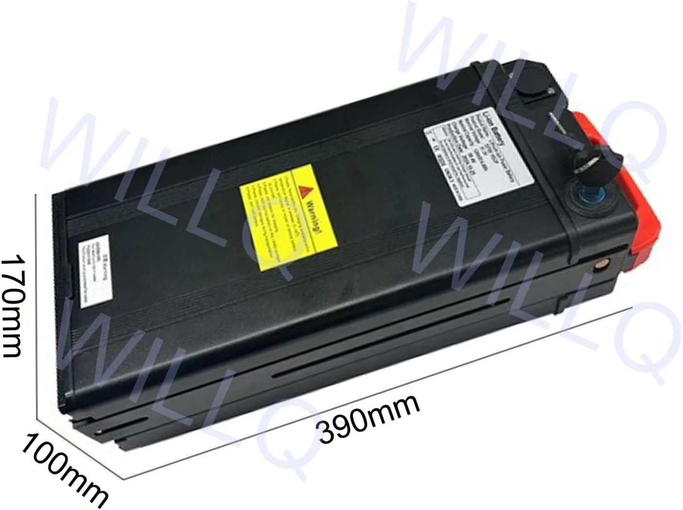 باطری لیتیوم یون 51.2 ولت 12 آمپر ساعت جایگزین باطری اسید سرب 16S2P برای کیت موتور دوچرخه برقی 48 ولت