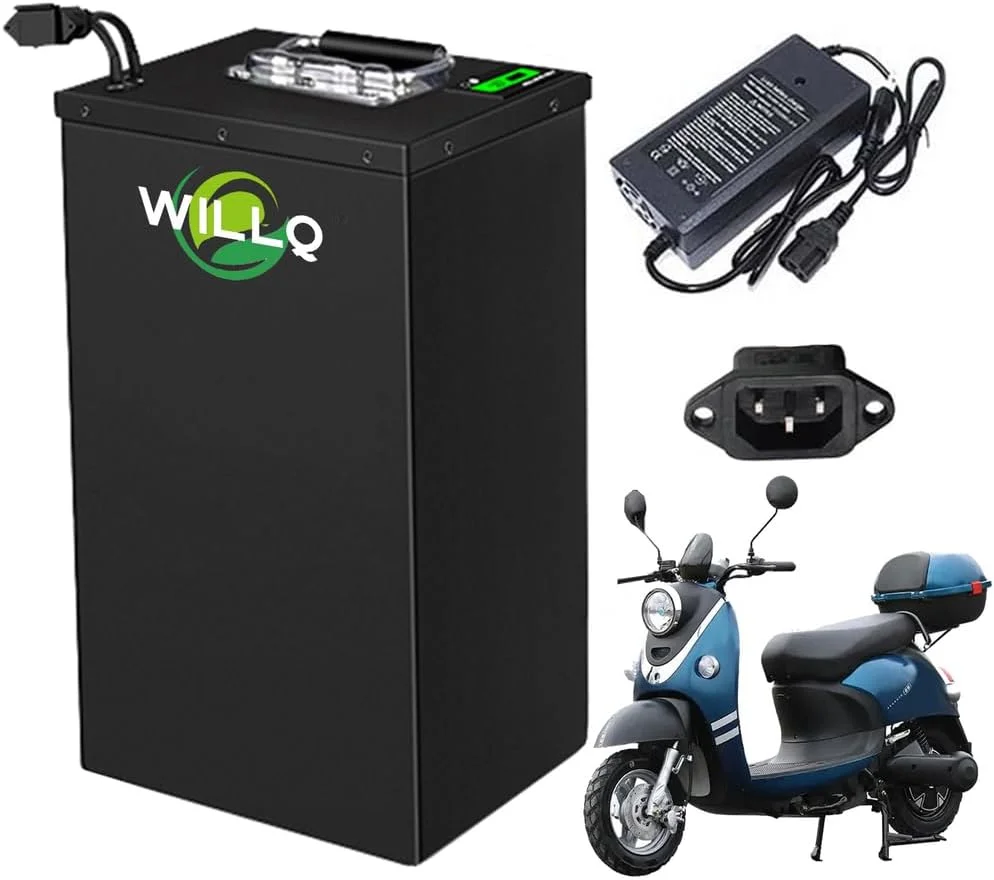 باطری لیتیومی قابل جابجایی 48 ولت 60 ولت موتور سیکلت 25 آمپر ساعت 35 آمپر ساعت 45 آمپر ساعت باطری های لیتیوم یونی دوچرخه برقی برای کیت جایگزینی موتور سه چرخه دوچرخه موتور 0-2000 وات